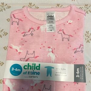 Child of Mine  Pink Unicorn Pajama Set Whimsical Sleepwear